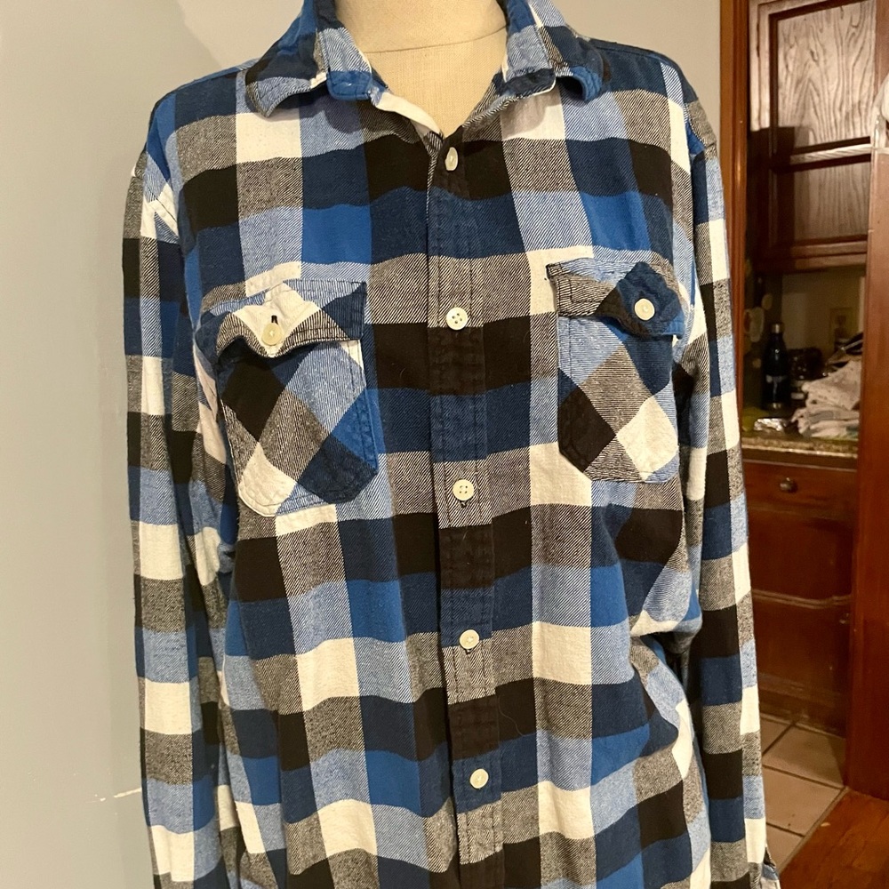 Mens flannel button down